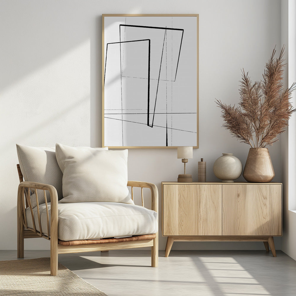 Angular Lines No 2 Poster